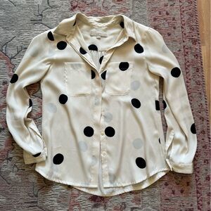 Loft polka dot blouse